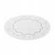 Lugar Americano 38cm Fluir Branco e Verde PVC